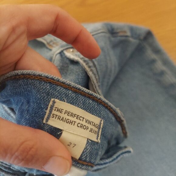 Madewell The Perfect Vintage Straight Crop Jean Sz 27 - Picture 4 of 11